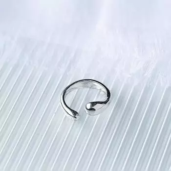 Нерегулярное геометрическое кольцо женское простое кольцо на указательный палец для холодного ветра пригородного транспорта модное кольцо с каплей воды регулируемое