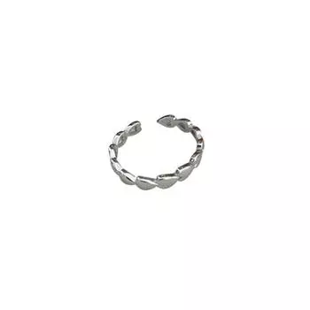 Нерегулярное геометрическое открытое кольцо, личность, темперамент, модный, ретро, полое ромбовидное кольцо, женское Opening adjustable