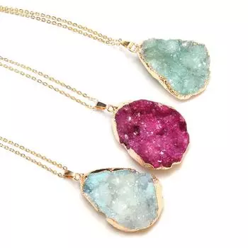 Нерегулярное ожерелье с агатом, подвески с драгоценными камнями для свадебной одежды, ювелирный аксессуар, романтический подарок