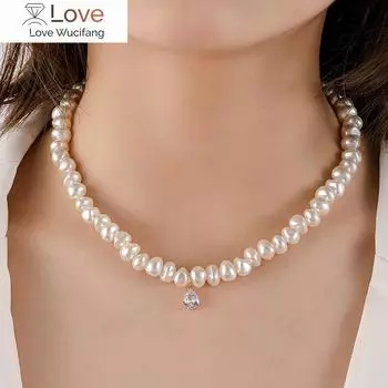 Нерегулярное жемчужное колье-чокер для женщин на шею элегантное винтажное богемское жемчужное ожерелье ювелирные изделия колье женские