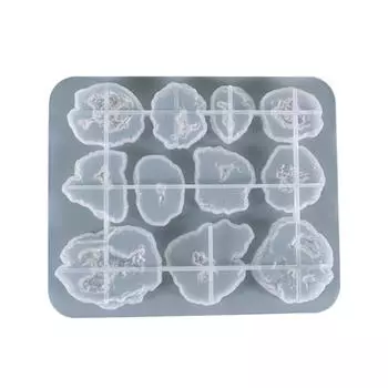 Нерегулярные хрустальные каменные украшения, УФ-кристаллическая эпоксидная форма, форма для ожерелья, сережек