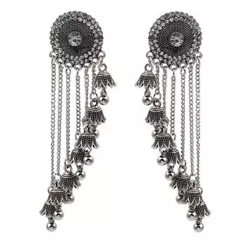 Нерегулярные кисточки в стиле ретро с ушками подсолнуха, экзотические простые серьги Ид аль-Фитр Лассер Байрам