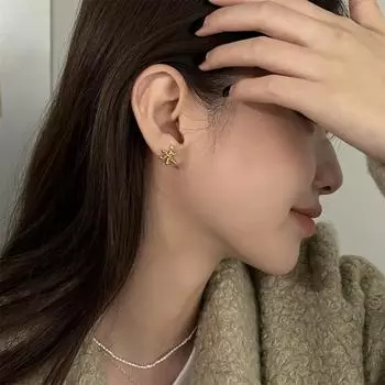 Нерегулярные линии дизайна Серебряные серьги-гвоздики в виде фейерверков Модная ниша в украшениях для ушей Женские новые модели 2025 года 925 silver needles