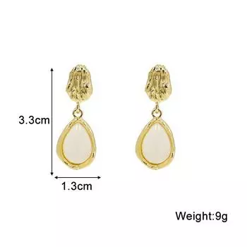 Нерегулярные складки капли воды висячие серьги для женщин геометрический кулон ухо вечерние украшения для женщин