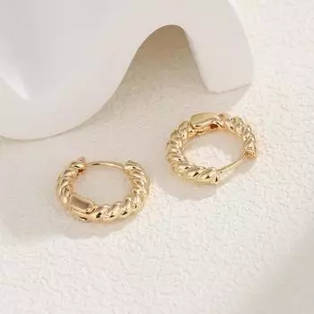 Нерегулярные закрученные круглые серьги-пряжки для ушей женские французские простые продвинутые модные серьги индивидуального стиля