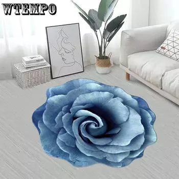 Нерегулярный цветочный ковер напольный коврик для дома гостиная ковер для спальни туалетный столик прикроватная тумбочка полный ковриков Diameter 60cm
