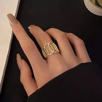 Нерегулярный драгоценный камень, эстетический полый красный камень для девочек, женские полые жидкие винтажные ювелирные аксессуары 5430202