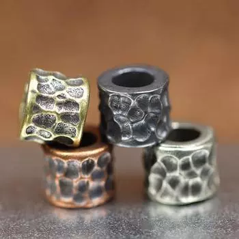 Нерегулярный молоток с текстурой, цилиндр, латунь, нож EDC, бусина, сделай сам, паракорд, ремешок, подвеска, уличный фонарик, зонтик, веревка, аксессуары