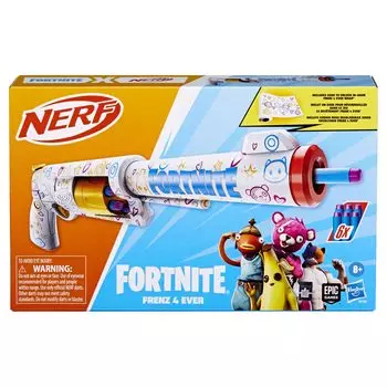 Nerf Fortnite FRENZ 4 EVER Virtual FRENZ 4 EVER 6 Elite 6 Dart Fortnite Gift G1132 Аутентичный продукт Бластер, Код, Упаковка, Дротики, Барабан,