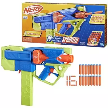 Nerf N Series Sprinter Electric 16 N1 Darts включены для игры в помещении и на улице на Рождество N Возраст от 8 лет и старше F8625 Оригинальный продукт Бластер, Серия и