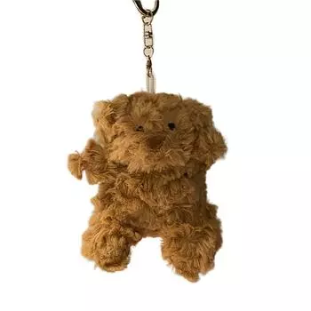 Неряшливый брелок с медведем, плюшевый медведь, кукла, игрушка, брелок для ключей, сумка, украшение для рюкзака, автомобильный брелок для ключей для пар, женщин и девочек