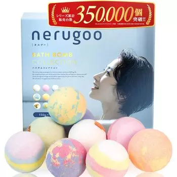 nerugoo Bath Bomb Bath Salt Bath Balls Gift Bath Bundle x Essential Oil Mixture x 9 больших шариков, которые понравятся как взрослым, так и детям [Подарочный стиль] белый