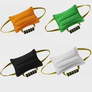 Нервящаяся жевательная подушка для собак — интерактивная обучающая игрушка с грубым льном и губкой. красный