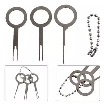 Нержавеющая Автомобильная электрическая клемма Проводка Обжимной соединитель Pin Removel Ключевые инструменты