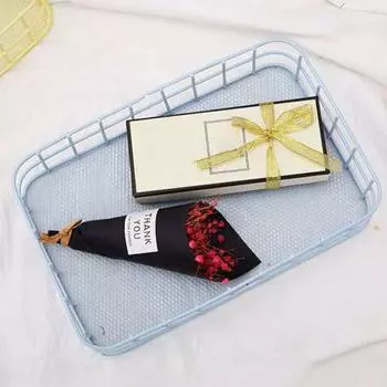 Нержавеющая корзина для хранения, антивыцветающая корзина из кованого железа, прочная конструкция, универсальный органайзер для макияжа, товары для дома белый