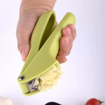 Нержавеющая мелкая сетка, экономичная пресса для чеснока, ручная мясорубка для имбиря и чеснока, кухонные инструменты розовый