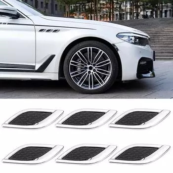 Нержавеющая наклейка с эмблемой, стильный самоклеящийся 3D автомобильный значок для 2 шт., декоративный