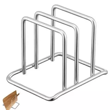 Нержавеющая подставка для крышки кастрюли, экономящая место, сушилка для посуды, устойчивый держатель для разделочной доски, кухонная утварь