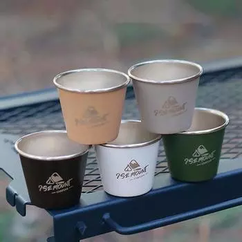 Нержавеющая штабелируемая кружка с полированной поверхностью из нержавеющей стали для пива, чая, кофе, молока хаки