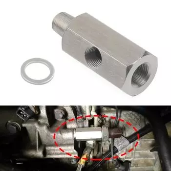 Нержавеющая сталь 1/8 BSPT датчик давления масла адаптер тройника к 1/8 NPT манометр тройник автомобильные аксессуары VR-OGA02