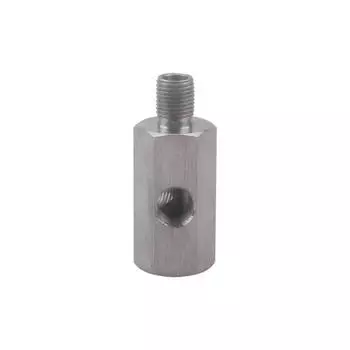 Нержавеющая сталь 1/8 NPT датчик давления масла адаптер тройник к 1/8 NPT манометр тройник автомобильные аксессуары серебряный