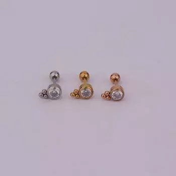 Нержавеющая сталь 1 шт 20 г 2022 новые серьги-гвоздики пирсинг ювелирные изделия маленький хрящ очаровательный закручивающийся тренд 1