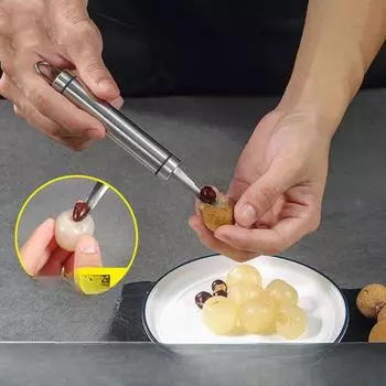 Нержавеющая сталь 304 Артефакт ядра лонгана Артефакт свежей кожи Экстрактор ядра лонгана Домашнее органическое мясо лонгана