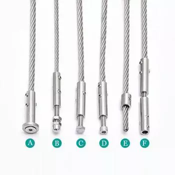 Нержавеющая сталь 304, резьба для перил, обжимной трос, натяжитель троса, концевой зажим приемника, крестообразный зажим, такелажное оборудование TYPE B 2MM