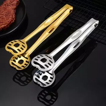 Нержавеющая сталь 304, утолщенный многофункциональный зажим для еды Apple, домашний зажим для барбекю, зажим для хлеба самообслуживания в отеле A