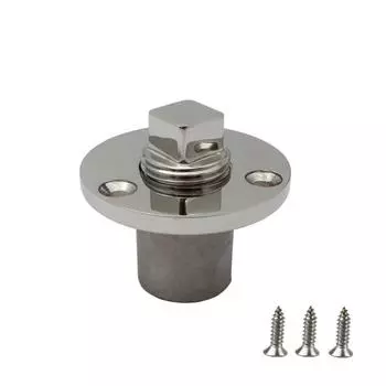 Нержавеющая сталь 316, круглая проволочная пробка, пробка трюмной пробки для яхты, кормовая пробка сливного клапана, сливная пробка