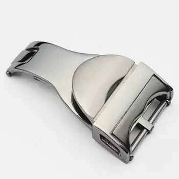 Нержавеющая сталь 316L, 18 мм, серебряная застежка, высококачественная складная пряжка для часов, специально для замка Тюдоров с гравировкой 18mm серебряный