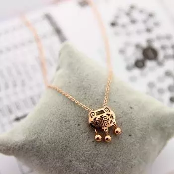 Нержавеющая сталь 316L, долговечная защита для колокольчика, женское ожерелье, Золотая Невыцветающая цепочка на ключицу, корейская популярная оптовая продажа ювелирных изделий золотистый