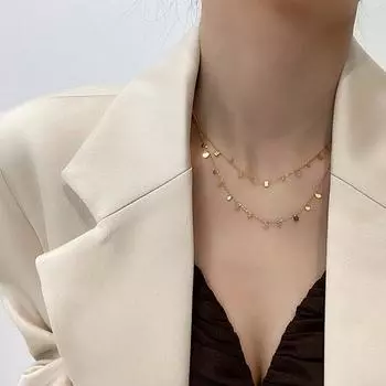 Нержавеющая сталь 316L, модные изящные ювелирные изделия, минимализм, зеленый циркон, подвески, толстая цепочка на шею, колье, ожерелья, подвески для женщин