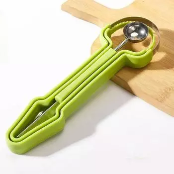 Нержавеющая сталь 3-в-1 Разделитель фруктов и инструмент для карвинга Carve, Scoop, Seed Removal