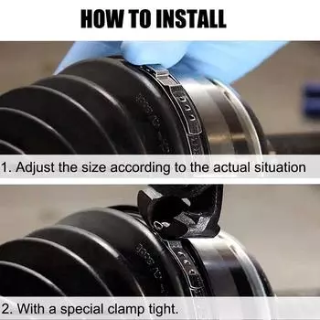 Нержавеющая сталь 5 шт. 20-50 мм 50-120 мм комплект обжимных хомутов для пыльника ШРУСа оси регулируемый зажим пыльника ШРУСа приводного вала зажим шаровой опоры