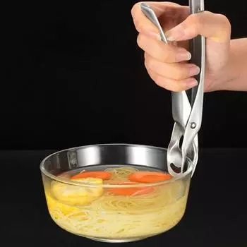 Нержавеющая сталь антиожоговый зажим для миски кухонный бытовая нескользящая зажим для миски зажим для тарелок кастрюля паровые блюда многоцелевой чёрный