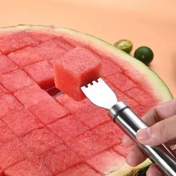 Нержавеющая сталь арбуз мельница резак артефакт салат фрукт резак инструмент арбуз копатель кухонные принадлежности гаджет