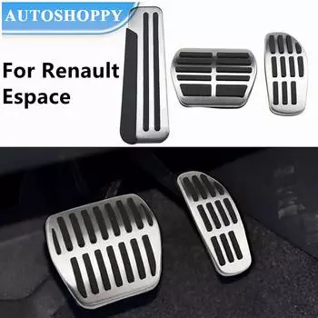 Нержавеющая сталь AT MT автомобильные педали педаль газа крышка педали тормоза остальные чехлы на педали для Renault Espace 2019 2021 Запчасти