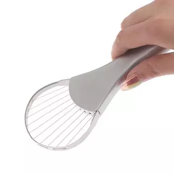 Нержавеющая сталь Авокадо Ядерный слайсер 2-в-1 Терка для овощей и фруктов Творческий многофункциональный кухонный гаджет Аксессуары светло-серый