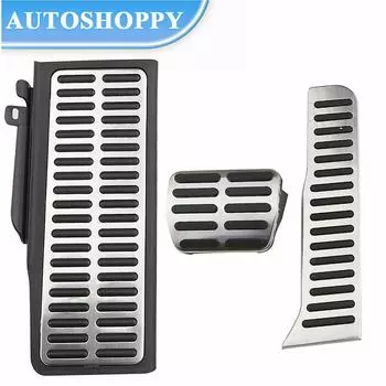 Нержавеющая сталь автомобильные педали топлива и газа подушечки для ног подставка для педалей чехол для Volkswagen Vw New Jetta MK6 LHD стайлинг автомобиля AT