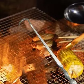 Нержавеющая сталь Барбекю Пищевой Флиппер Готовка Гриль С Заостренным Хвостом Барбекю Мясной Крюк Тяжелая Лопата Для Пищи Кухонные Принадлежности Для Приготовления Пищи