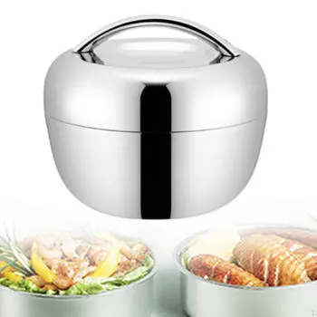 Нержавеющая сталь Bento Box Завтрак Еда подогреватель Обед Изолированный контейнер для кемпинга 1L