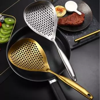 Нержавеющая сталь большой дуршлаг домашняя кухонная утварь фильтр для горячих горшков суповая ложка шумовка сито совок для лапши кухонные принадлежности