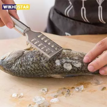 Нержавеющая сталь, быстрая очистка, очиститель для рыбы, средство для удаления чешуи, крекеры из морепродуктов, очиститель для рыбной чешуи, планетарная щетка для кожи, скребок, инструмент