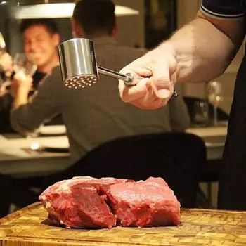 Нержавеющая сталь бытовой кухонный инструмент молоток для мяса баранья отбивная стейк нежная мясная машина двухсторонний молоток для мяса