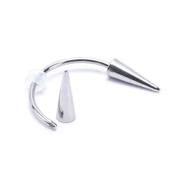 Нержавеющая сталь C Bar Улыбка Губа Зубы Тигра Ногти Вампир Пирсинг Ювелирные Изделия