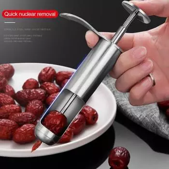 Нержавеющая сталь Cherry Pitter Эргономичный простой инструмент для удаления сердцевины красного финика, инструмент для удаления фруктовых и оливковых косточек, кухонный инвентарь