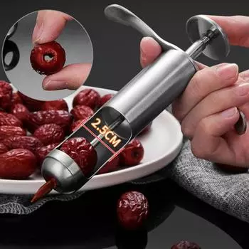 Нержавеющая сталь Cherry Pitter Эргономичный простой инструмент для удаления сердцевины красного финика, инструмент для удаления фруктовых и оливковых косточек, кухонный инвентарь