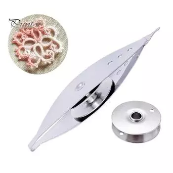 Нержавеющая сталь DIY ручной работы шитья вязание плетение инструмент фриволите челнок серебряный