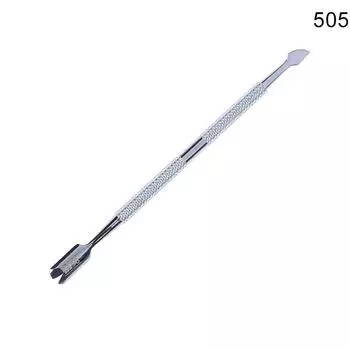 Нержавеющая сталь для удаления омертвевшей кожи, двуглавый нож для удаления ногтей 13*0.6cm